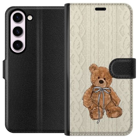 Kompatibelt Plånboksfodral till Samsung Samsung Galaxy S23 Liten Nalle – klassisk nalle i enkel design