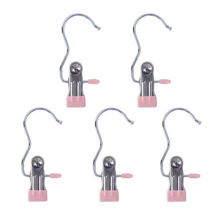 5 stk Tørreklemmer Tørrebøjler PINK pink