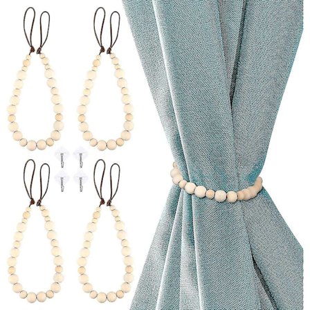 4 stk Gardinholdere Treperler Stropper Gardintau