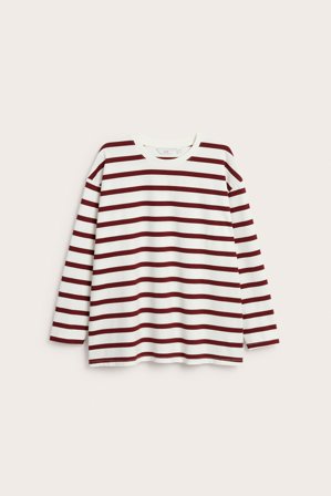 Kappahl | Randig topp Röd XL | Röd