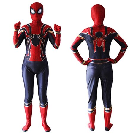 Lasten poikien SpiderMan Iron Spider -supersankarin cosplay-asu -