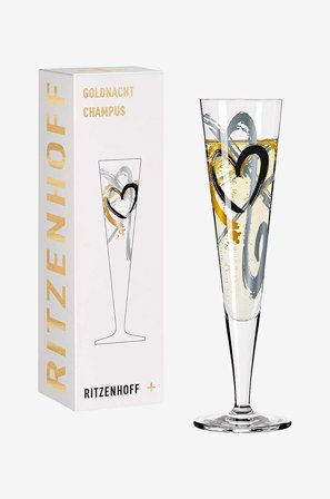 Ritzenhoff - Champagneglas Goldnacht NO:1 - Transparent - Vinglas - Fra Homeroom