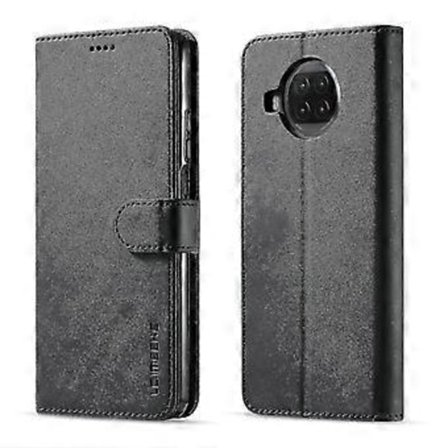 For Xiaomi Mi 10t Lite 5g Lærveske (Svart)
