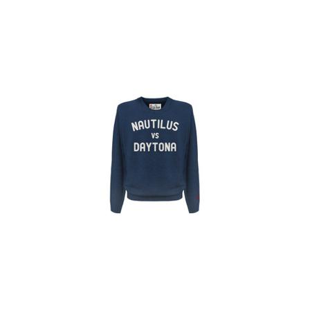 Saint Barth, Round-neck Knitwear Blauw, Heren, Maat:S