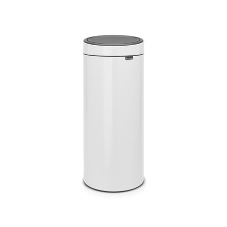 BRABANTIA Papperskorg Touch Bin New 30L Vit - Lyreco - Städ och hygien - Avfallshantering och källsortering - Papperskorgar