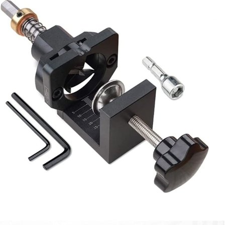 35mm Boremal for Skjulte Hengsler - Boreguide med Klemme - Boremal for