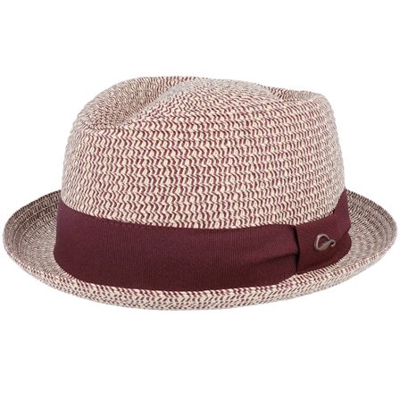 Göttmann - Rød straw Hat - Paperhut Bordeaux Straw Hat @ Hatstore
