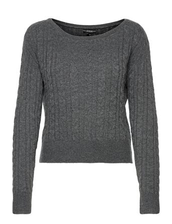 Es Ls Cable Tanya Swtr Grey GUESS Jeans