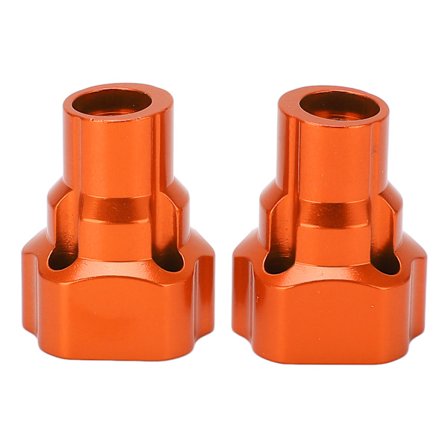 2 st RC bakaxelkåpa bussning axel yttre portalhölje hylsa aluminium för Losi LMT Monster 1/8 RC lastbil orange