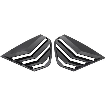 1 par bakre sidofönster kvarts jalusi täckning ventiler bil styling för Golf 8 generation svart kvarts jalusi trim