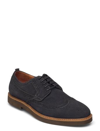 Casual Derby Shoe With Wingtip Grey TGA By Ahler