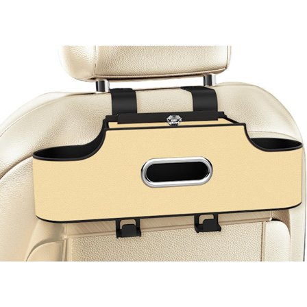 Multifunktionel Organizer til Bagsæde - Vævsholder, Kopholder og Opbevaringsløsning