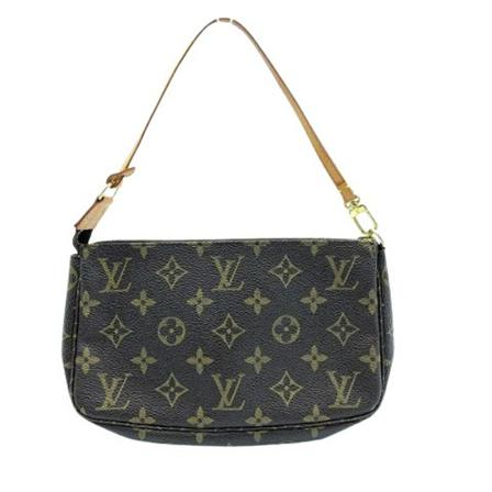 Louis Vuitton Vintage, Pre-owned Pochette Accessoires Monogram Bag Bruin, Dames, Maat:ONE Size,Canvas