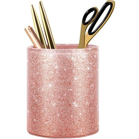 Penholder, blyantkopp skrivebord glitter bling for kvinner jenter, luksus