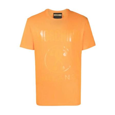 Moschino T-shirt with Print Orange, Herre