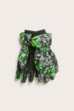 Kappahl | Rękawice narciarskie Minecraft | Czarne