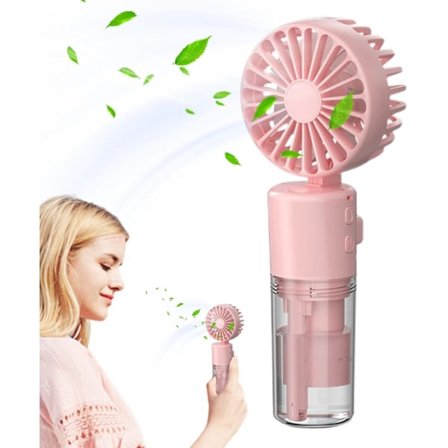 Handhållen Fläkt med Dimmfunktion - Bärbara Sprayfläktar, Personlig Liten Fläkt | Multifunktionell Handhållen Sprayfläkt med Vattendimma Inbyggd 