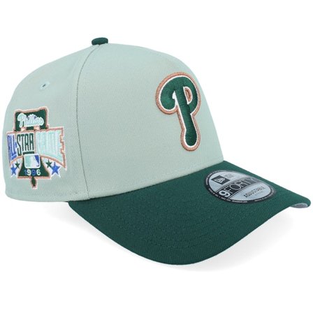 New Era - MLB Green adjustable Czapka Z Daszkiem - Hatstore Exclusive x Philadelphia Phillies All Star Game 96 9FORTY Everest Green A-Frame Adjustable
