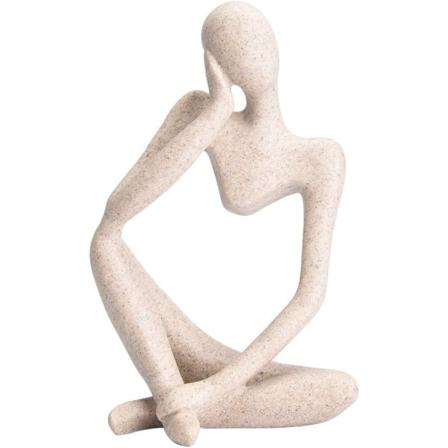 Resin Figur av Tenker Person Abstrakt Ornament Skulptur