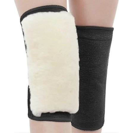 Fleece Knevarmere | Justerbare Kasjmir Kneevarmere - Lammeull Knebeskyttere Muskel- og Leddpleie Knebeskyttelse Pustende Myke Knebånd For