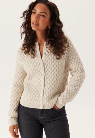 VILA-Vikali L/S O-NECK KNIT BUTTON-XL