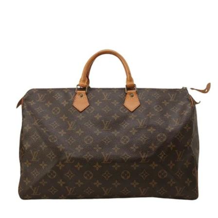 Louis Vuitton Vintage, Pre-owned Canvas handbags Bruin, Dames, Maat:ONE Size,leather