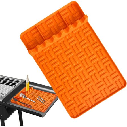 Grillmåtte, BBQ-måtte, non-stick bagemåtter, grillovnsforinger - genanvendelige varmebestandige grillplader, madlavningstilbehør kompatibelt med BBQ