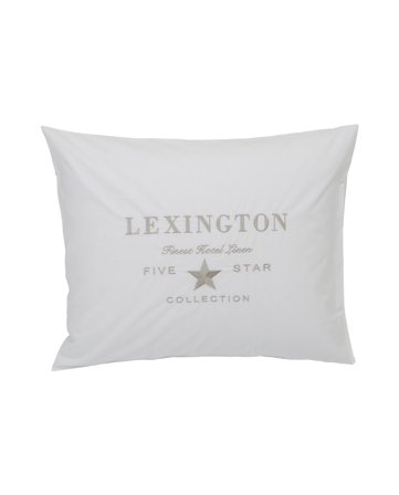 Lexington Hotel embroidery pillowcase white/light beige