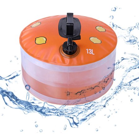 Vattenbehållare Camping, Hopfällbar Vattenbehållare, Lätt Vattenbärare med Handtag, Bärbar Vattentank