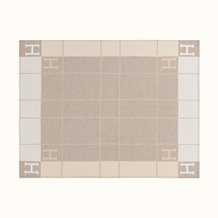 H-bokstav Filt Modern Enkel Imitation Kashmir Ull Stickad Filt