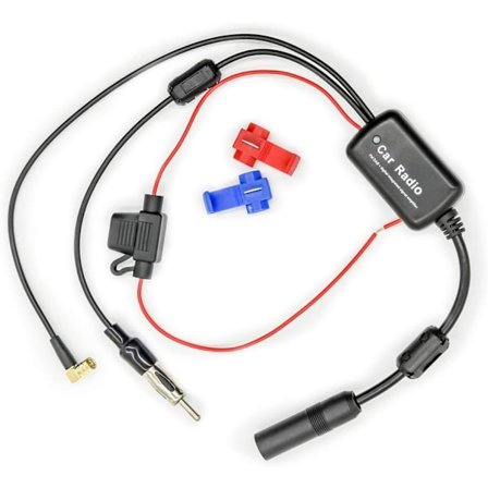 FM/AM DAB DAB+ Bilantenne Signalforstærker SMB Hun til DIN Han Adapter 12V Digital Radio Antenne Splitter Antenneforstærker
