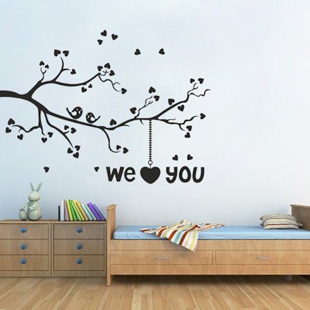 We love you vinyl väggklistermärken