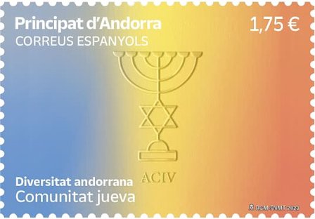 Spansk Andorra - Jødisk samfund - Postfrisk frimærke