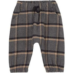 My Little Cozmo Roman Plaid Trousers Grey - Bottoms - 6 months - Grey