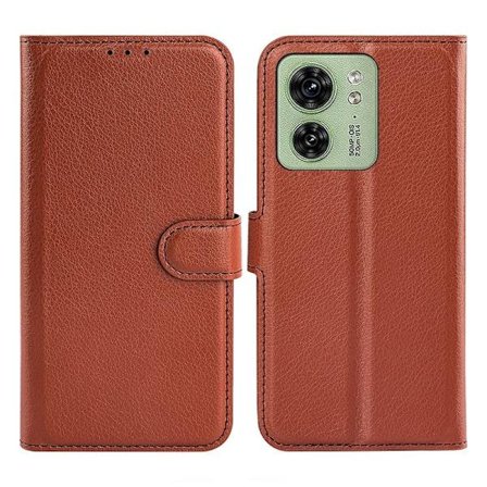 Motorola Moto Edge 40 Plånboksfodral med Stativ - Brun