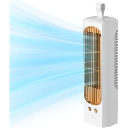 Hiljainen tornituuletin, 3W, 2000mAh, 90° värähtely - Sopii kotiin, toimistoon, makuuhuoneeseen, keittiöön jne.