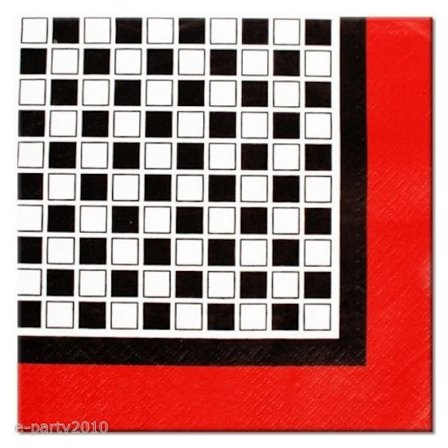 Unique Party Ant Picnic Rutiga Engångsservetter (20-pack)