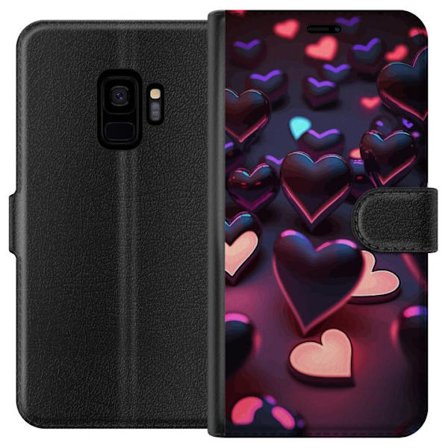 Yhteensopiva Lompakkokotelo Samsung Samsung Galaxy S9 KeskiyönSydämet