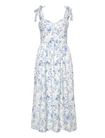 French Connection | Serenity Dale Crepe Midi Dress | 38