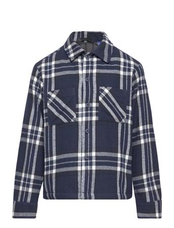 Jjwilliam Padded Overshirt Ls Jnr Navy Jack & J S