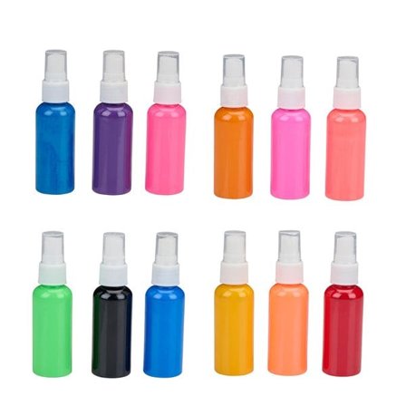 Akryyli spraymaalit 12 eri väriä - 50 ml pullot