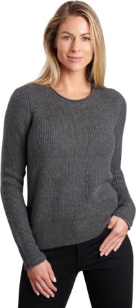 Kühl Women's Faye Sweater long-sleeved sweaters Grey XL