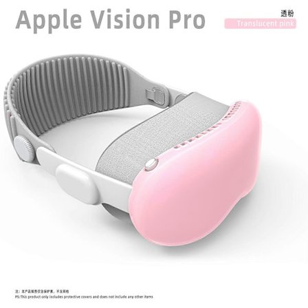 Til Vision Pro Gennemsigtigt Etui, Beskyttelsesetui til Vision Pro VR-headset, Gennemsigtigt TPU Beskyttelsescover til Apple Vision Pro Kofangere