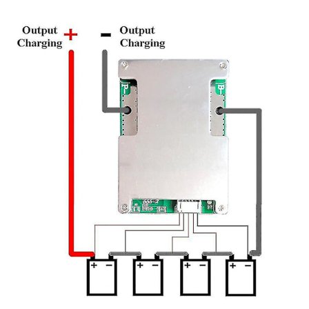 Nyeste 4s 12v 800a Bms Lifepo4 Litiumjernfosfat Batteribeskyttelseskort Med Balansert Lading kompatibel med Bil Motorsykkel-AW