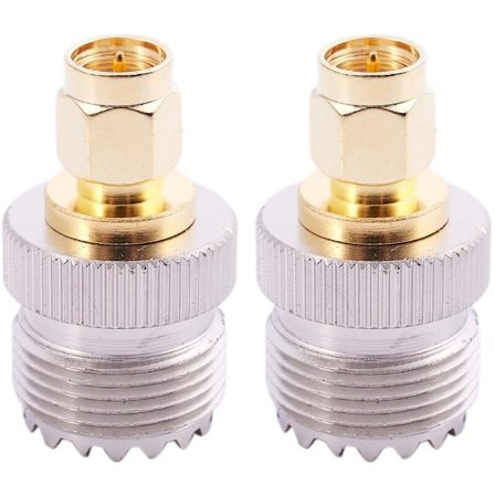 2X Sma Han Til Uhf So239 So-239 Rf Adapter Til Jumper Forbindelse Forbindelse -259 Guld