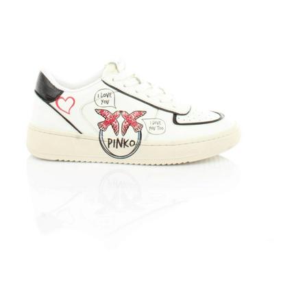 Pinko Pinko 1H2151-A091 Sneakers women White/red/black Hvid, Dame, Størrelse: 40 EU