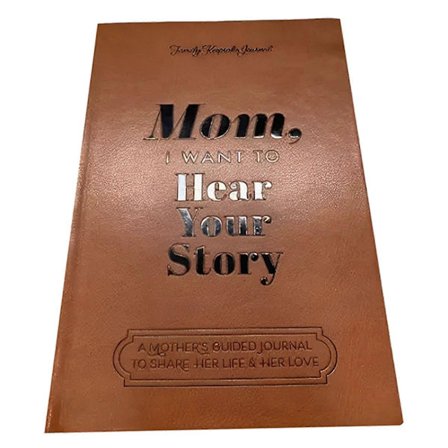 Mamma, jag vill höra din historia - Journal med personligt meddelande för att dela hennes liv, födelsedagspresent