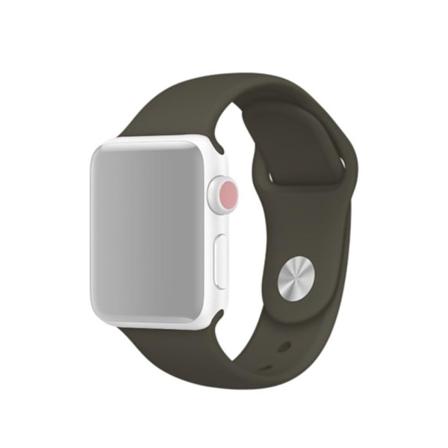 Silikon Armband Apple Watch 41/40/38 Mm (m/l) - Mörk Grön Darkgreen Mörk Grön