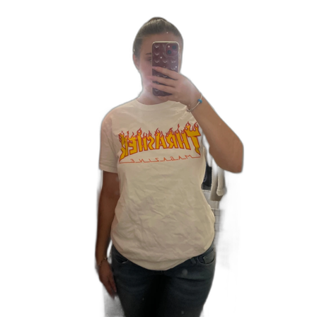 Vit t-shirt med tryck