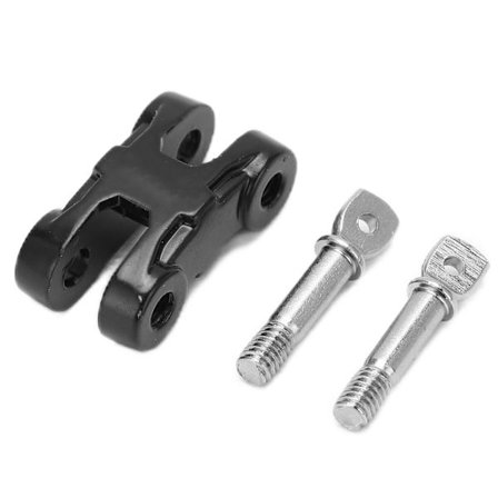 Vinssin vetokoukut Metalliset etu- ja takapuskurin perävaunun vinssin sakkelit lisävaruste RC-autolle Musta